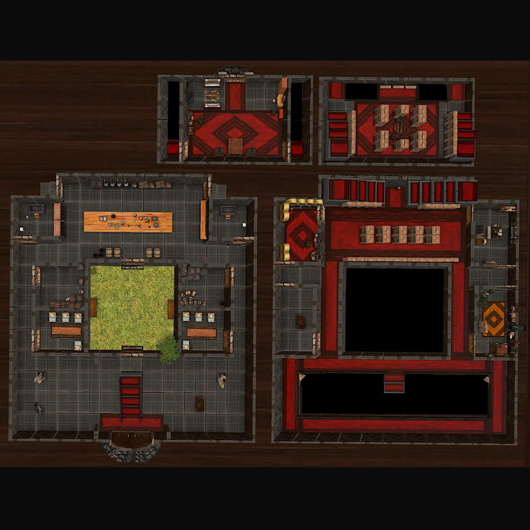 D&D - RPG Beleren Manor Map