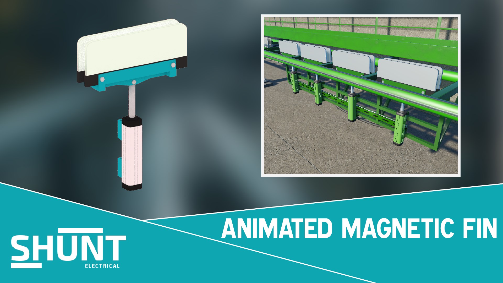 Animated magnetic fin