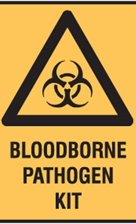 Bloodborne Pathogen Kit Sign