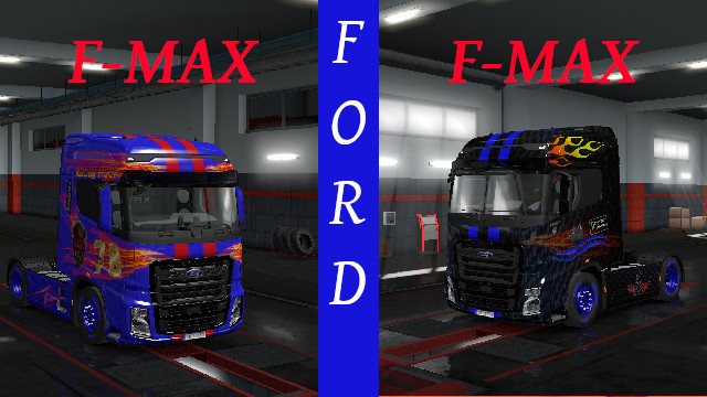 Racing Skin for FORD TRUCK F-MAX ETS2 1.36.x 1.37.x