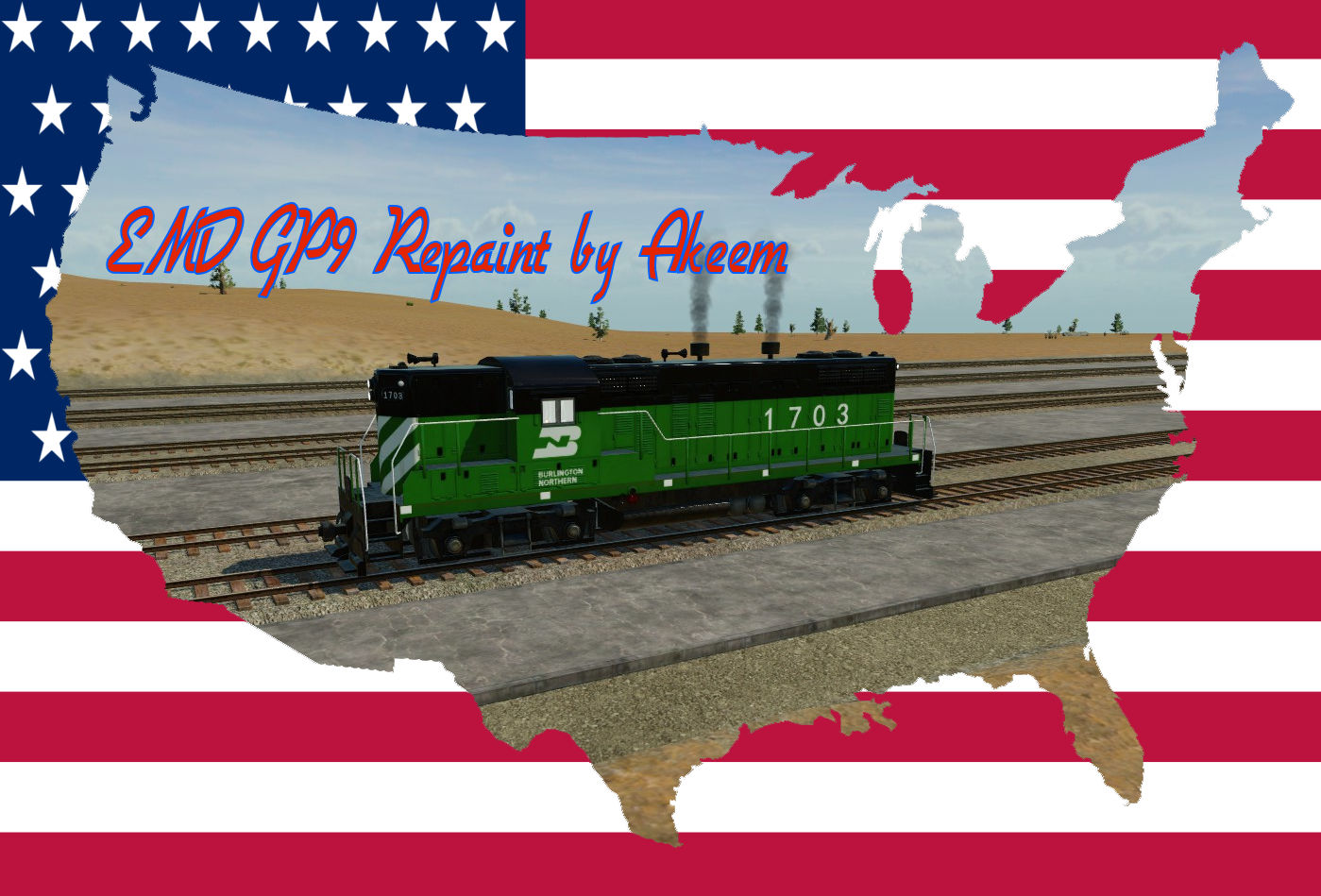 EMD GP9 - Burlington Northern