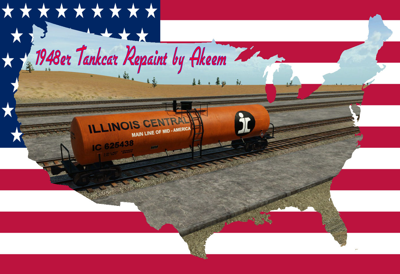 TPF 2 Tankcar 1948 - Illinois Central + Fake Wagon