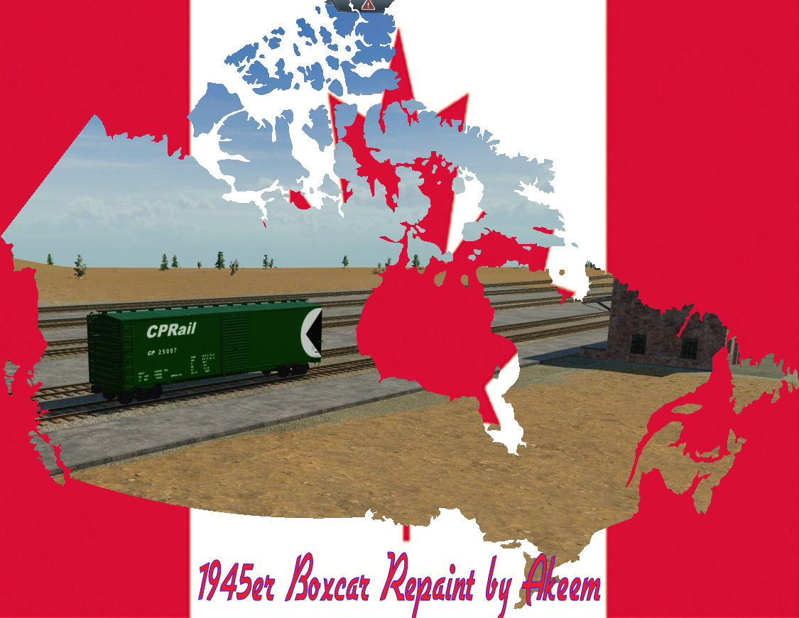 Boxcar 1945 - CP Rail 02 + Fake Wagon