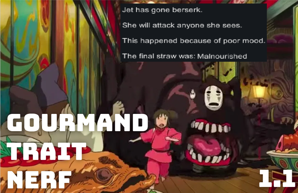 Gourmand trait nerf [1.1]