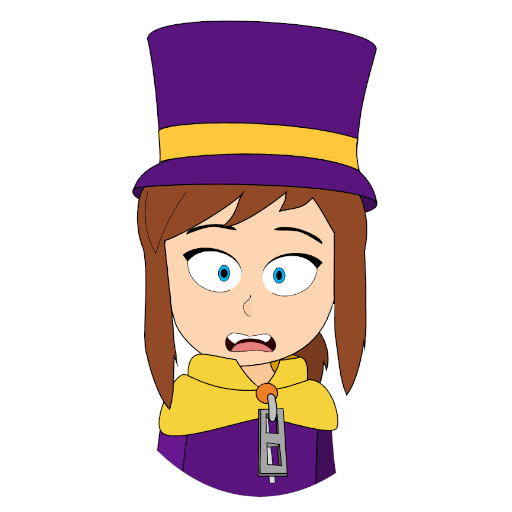 Surprised Hat Kid Sticker
