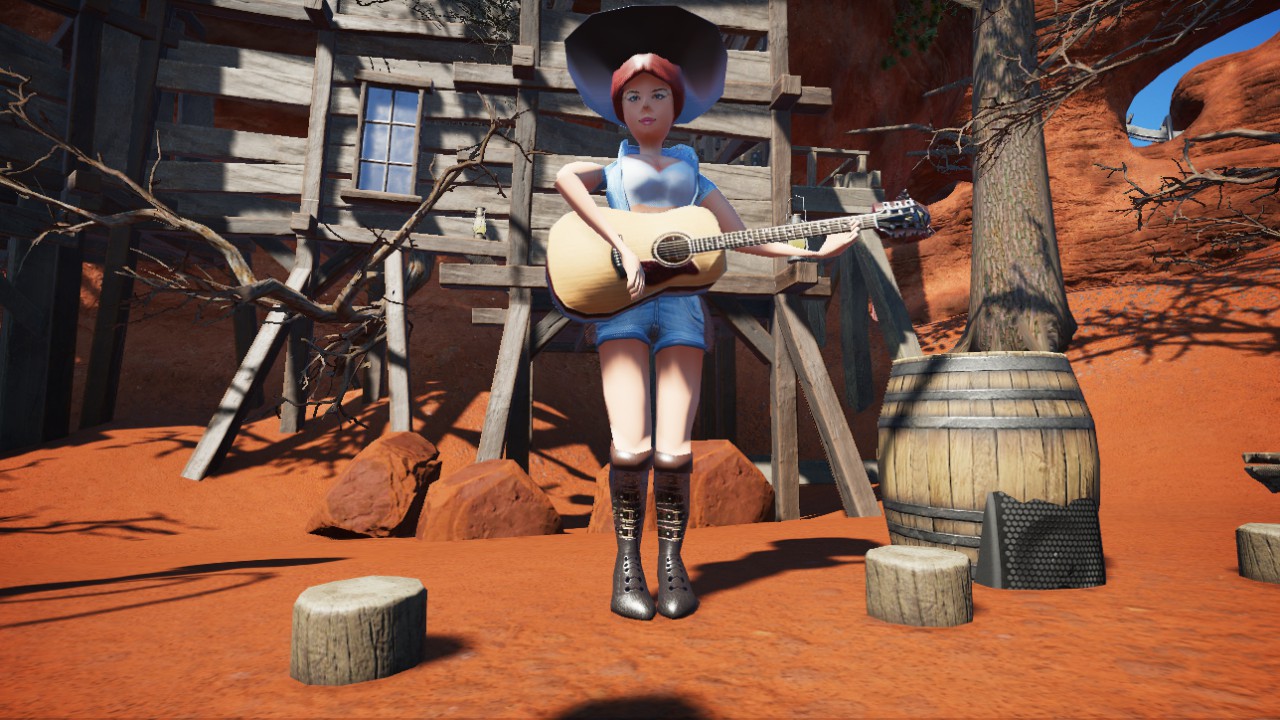 PEP - Guitar Cowgirl (animated)