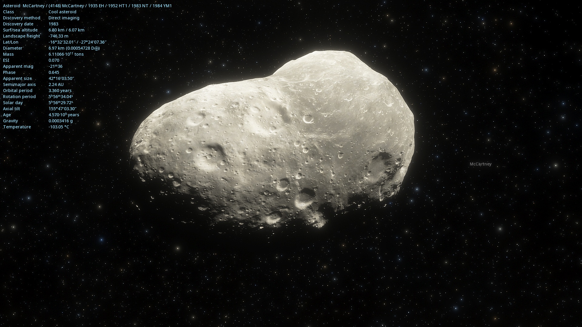Asteroids catalog addition - asteroids named after famous people