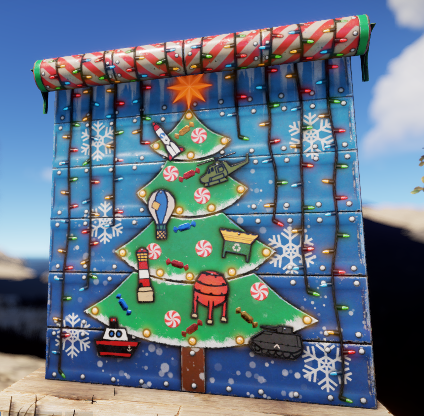 Christmas Tree Garage Door