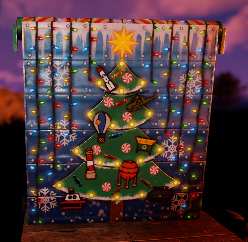 Christmas Tree Garage Door