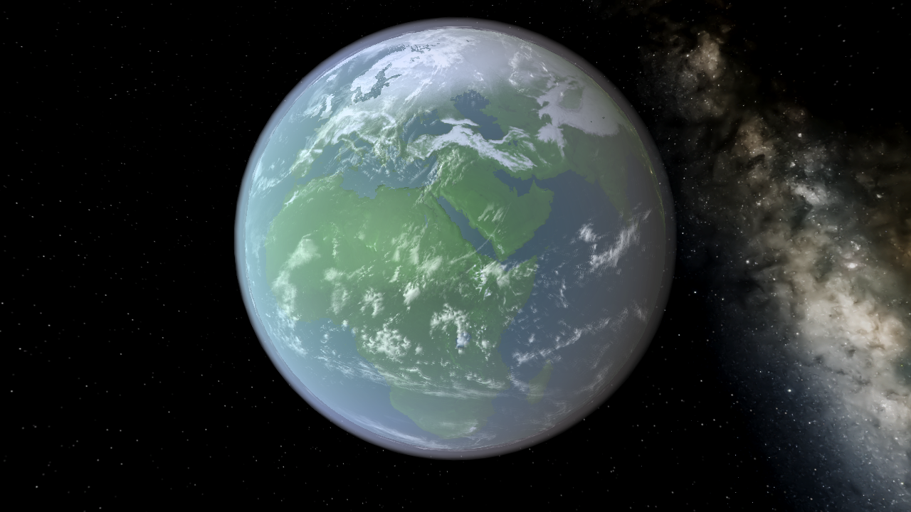 TERRAFORMED EARTH With Vegetation, Climate, Cities, Clouds Etc.