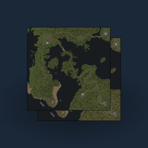Maps "Два берега деревни"