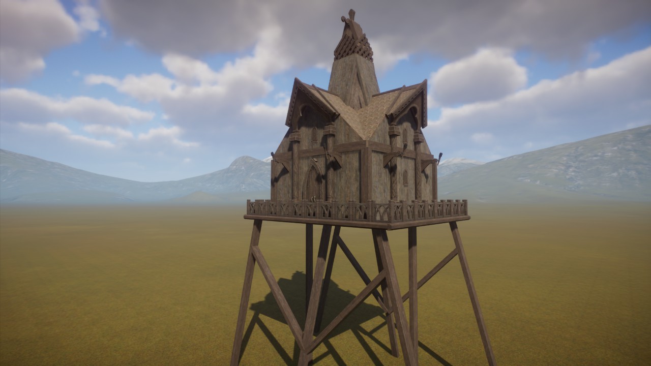 Arctic Viking House on stilts shelter