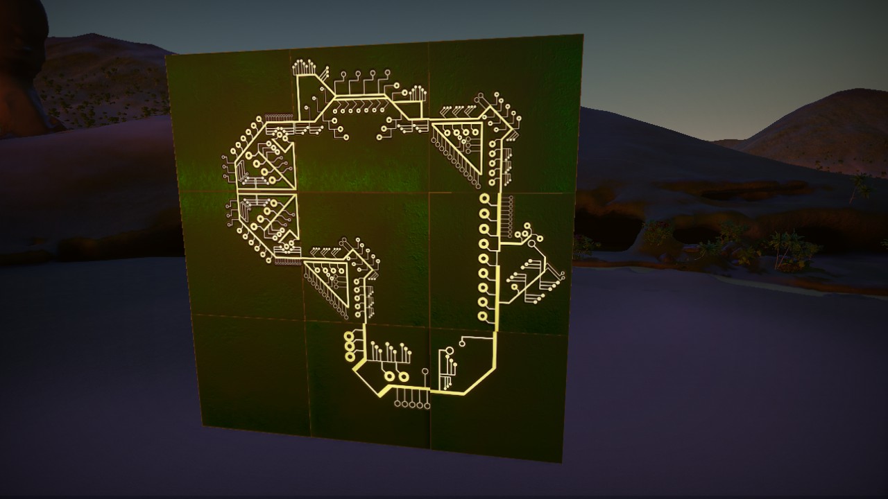 Wall 4mx4m circuit tile Corner 3