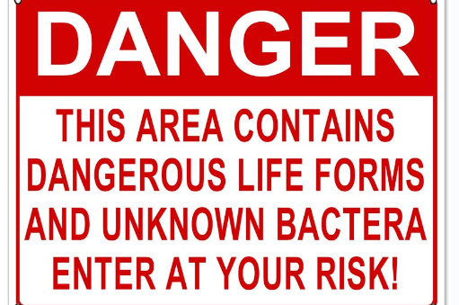 Close encounters warning sign