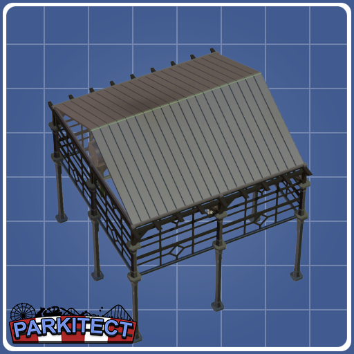 Black Steel Roofing 2x2
