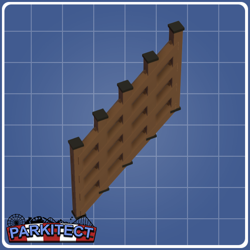 Wooden Fence Square (slope)