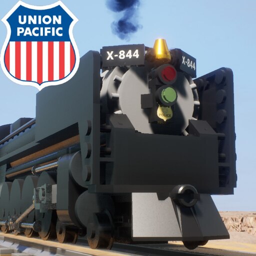 HOゲージ Union Pacific FEF Class 844 レール台座付 Steam 창작