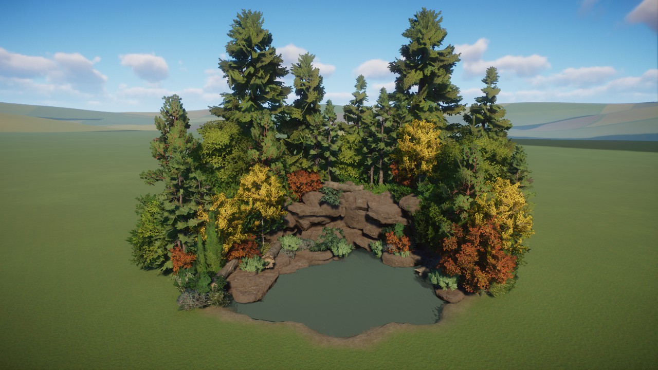 Forest Waterfall