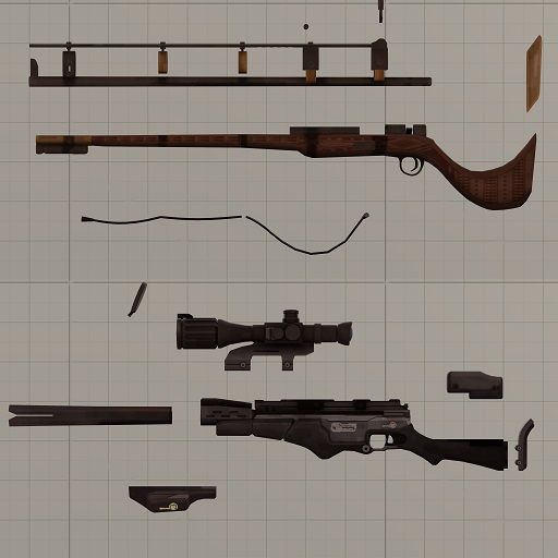 Team Fortress 2 Enhanced Small Sniper Rifles Pack (Props)