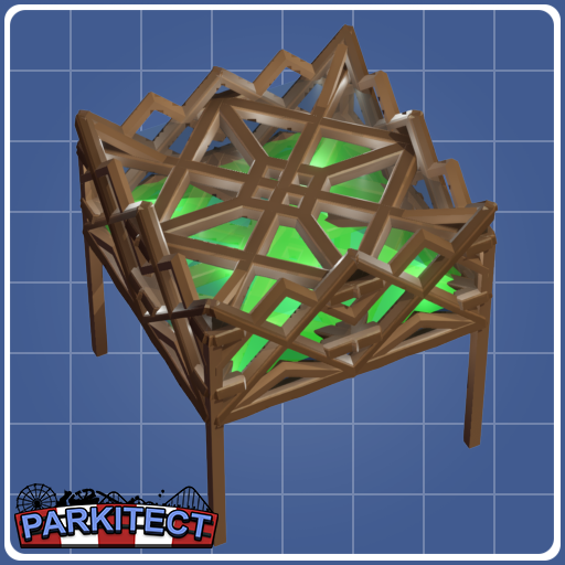 Wooden Jungle Roof #4 2x2