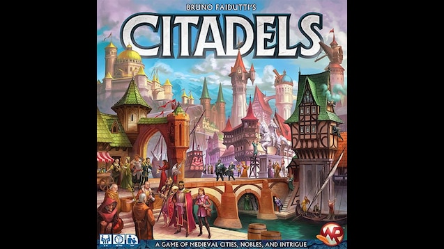 citadels 2016 card sleeves Citadels (2016 Edition) Board Game