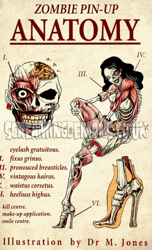 Zombie anatomy pin up