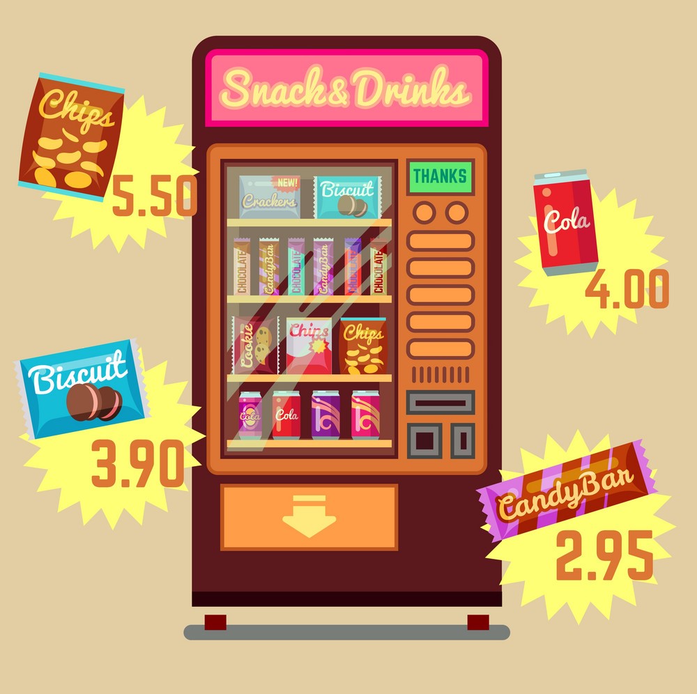 Vending machine ad poster
