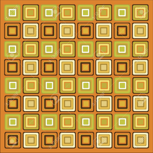 Colored squares floor