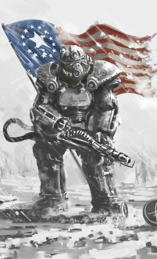 Power armor troop in Alaska