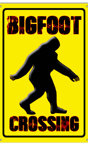 BigFoot Crossing sign