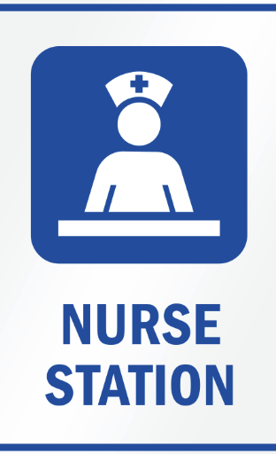 Nurse station sign
