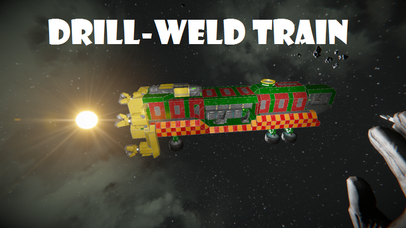 Drill-Weld Construction Train