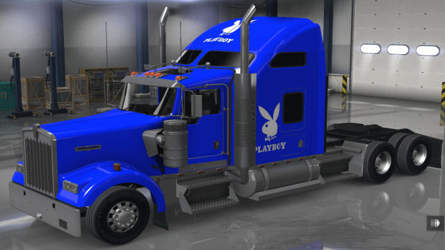 SCS KW W900 Playboy - White on Blue