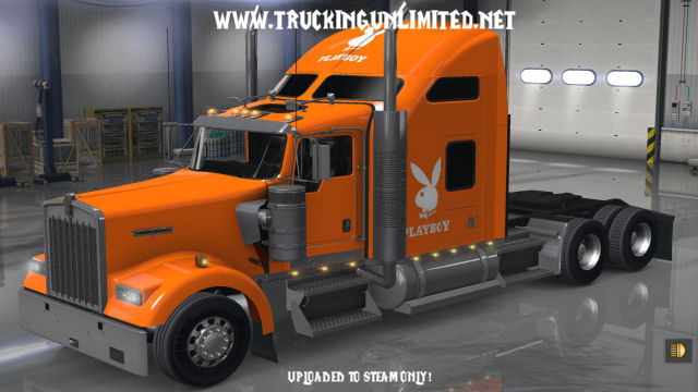SCS KW W900 Playboy - White on Orange