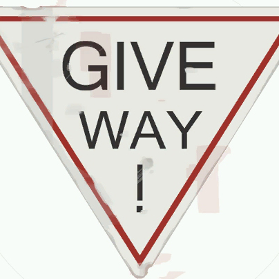 Give way sign