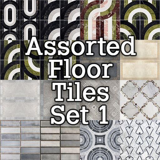 Assorted Floor Tiles Set 1