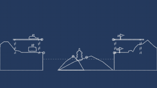 doubie decker small paddlebot drawbridge