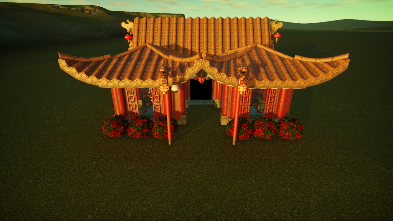 China themed Staff building