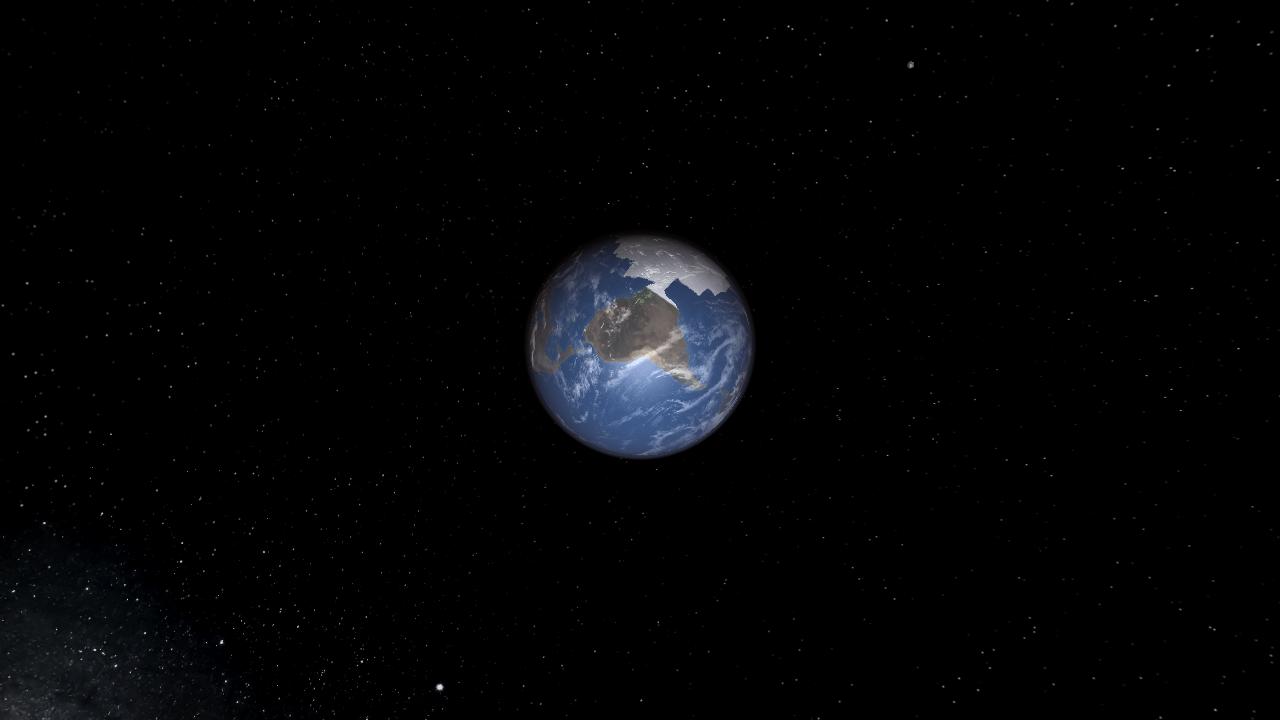 Earth, Moon and Sun (Africa  pole)