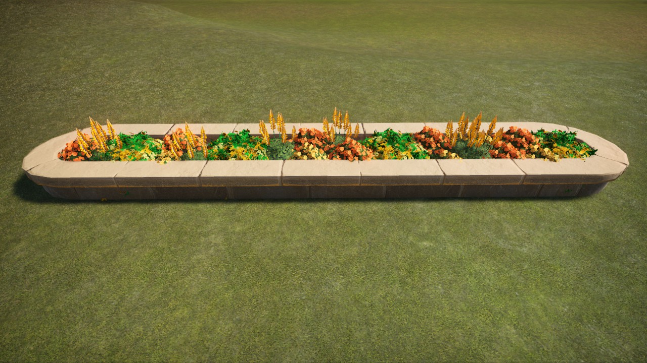 Planter with flowers