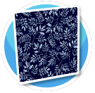 Blue leaf wall