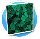 Green mosaic pattern