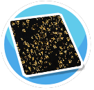 Small yellow floral rug