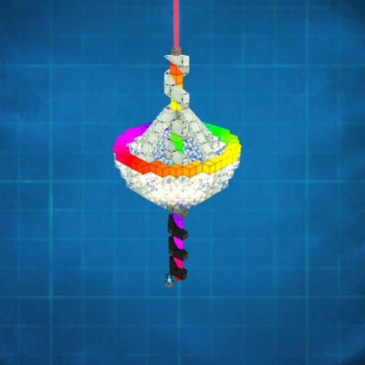 A1 Rainbow Spiral Communications Antenna Galactic City preview