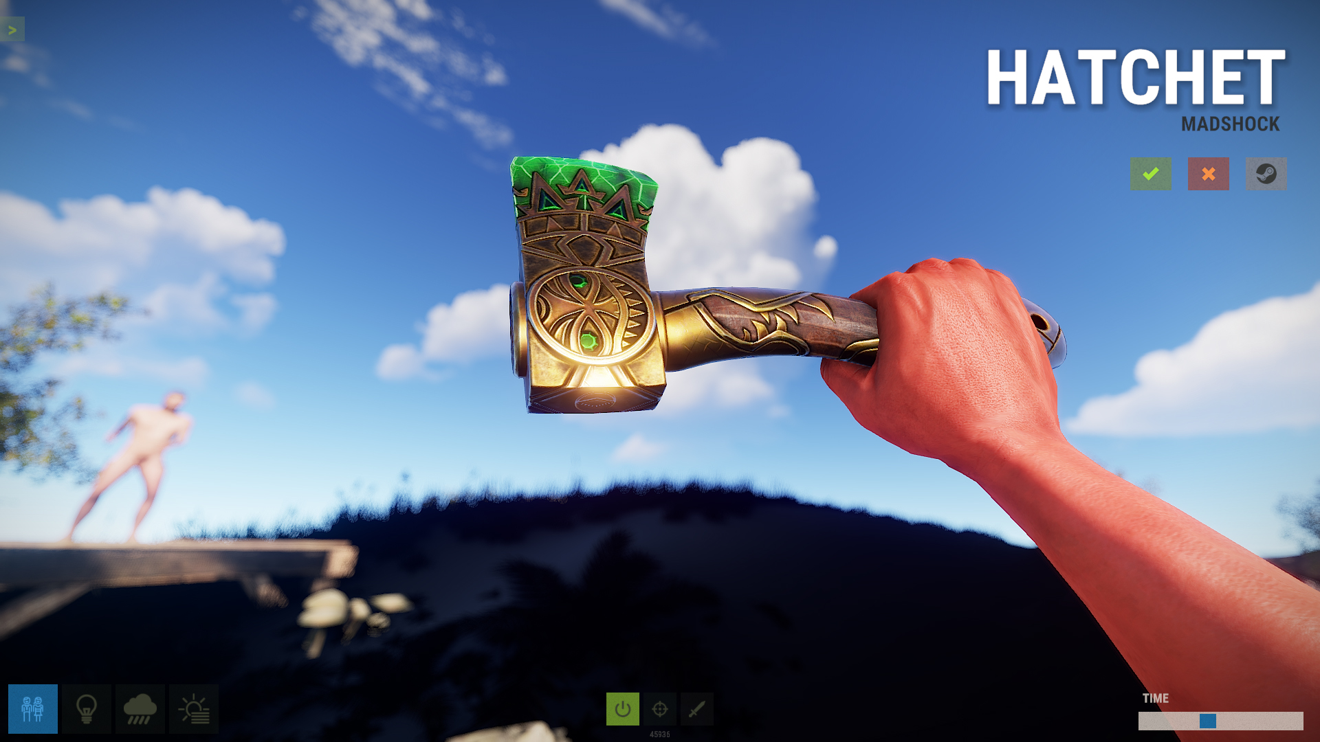Emerald Relic Hatchet