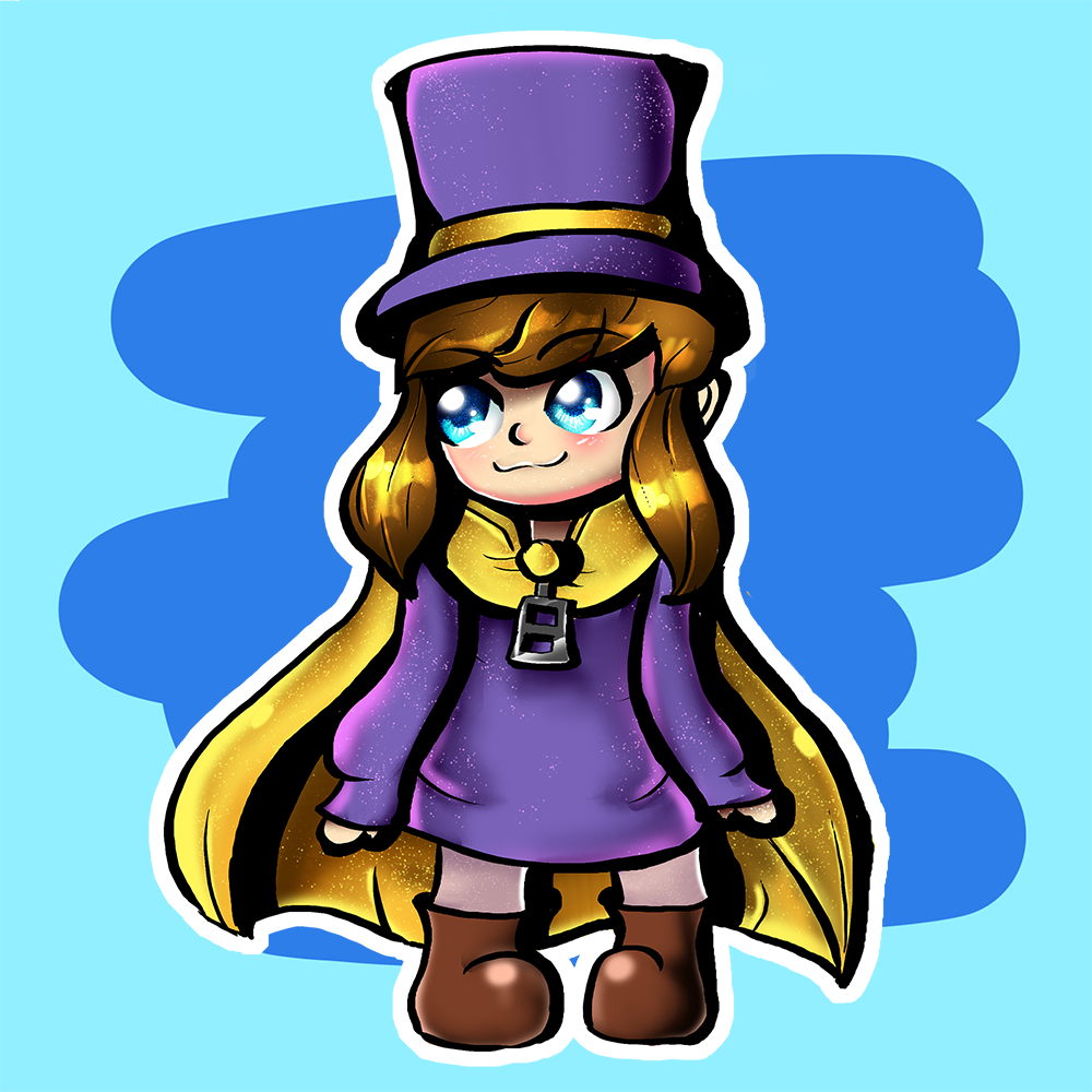 Hat Kid Sticker [by @DassyDoesArt]