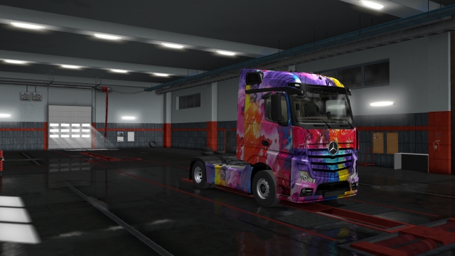 Colorful Design for Mercedes Actros