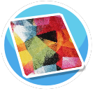 Blurred Geometric Rug