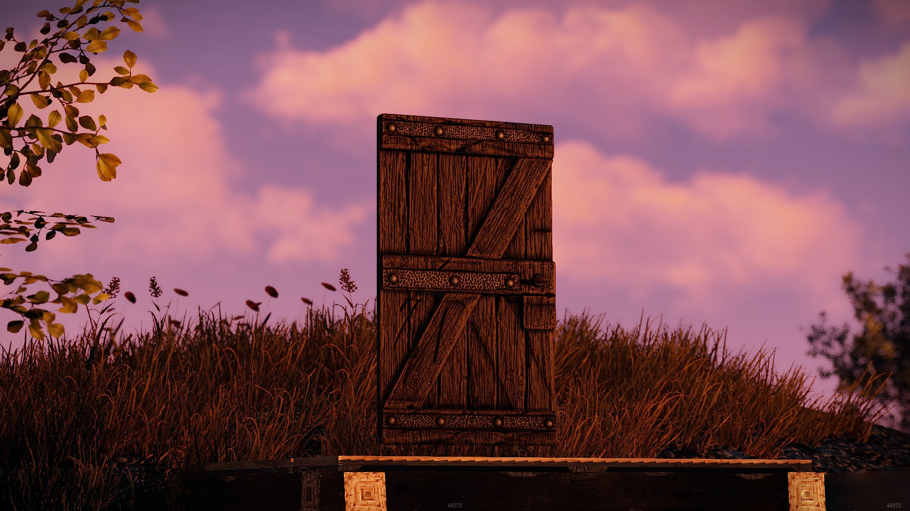 Wolf Den Wooden Door