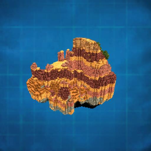Hollow floating island